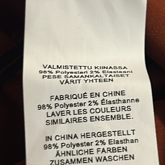 Misguided Stretched Satin Ruched Long Sleeve Dress Size 8 Burnt Orange NEW - Picture 13 of 14